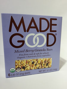 Made Good Mixed Berry Granola 144g (6 bars)