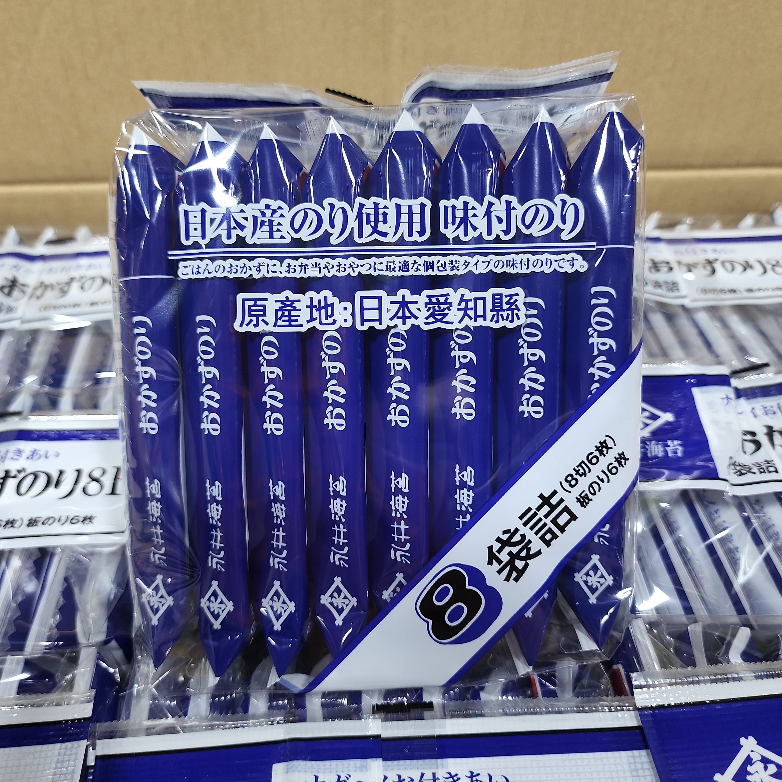 日本永井味付海苔 8袋入