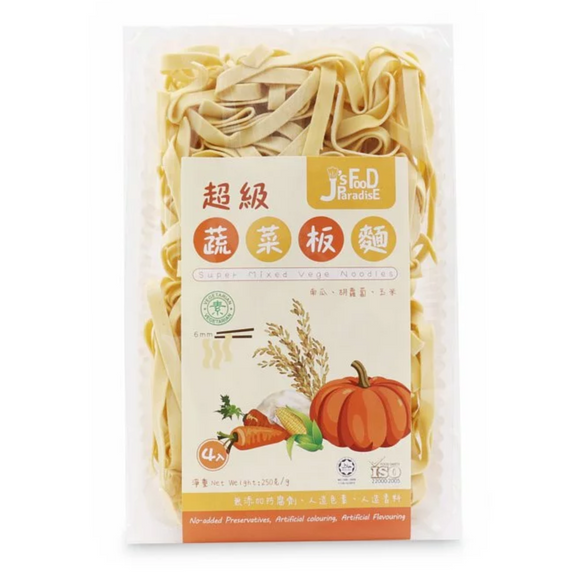 Jfoods 超級蔬菜坂麵 (南瓜,胡蘿蔔,玉米) 250g