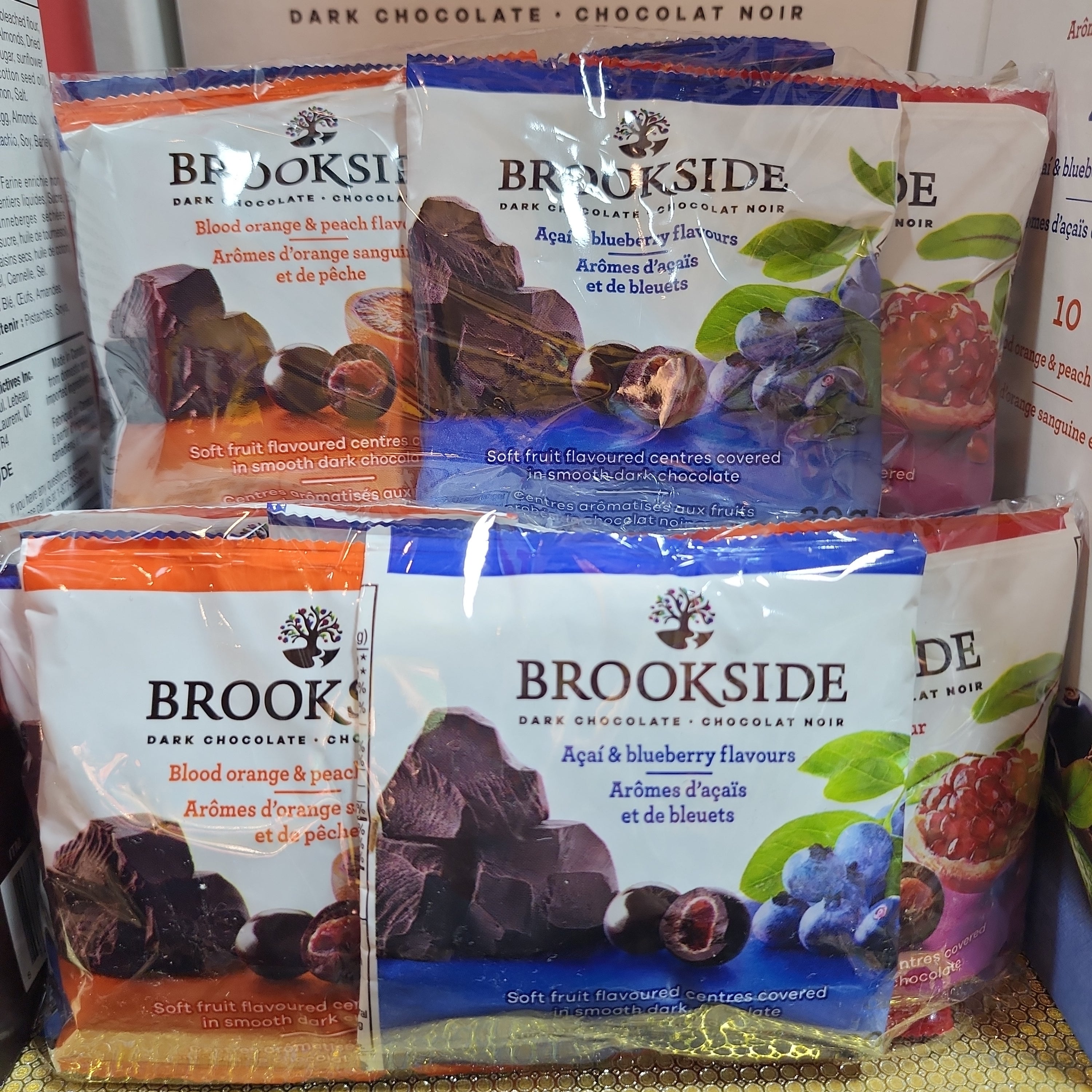 Brookside Dark Chocolate Variety Pack 加拿大Brookside水果夾心黑朱古力 (10包裝)