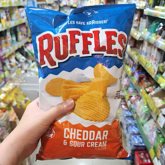 Ruffles Potato Chips - Cheddar & Sour Cream美國Ruffles芝士酸忌廉味波浪薯片 184.2g