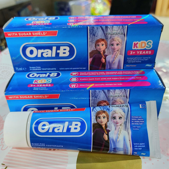 Oral B Frozen 魔雪奇緣含氟防蛀兒童牙膏 75ml