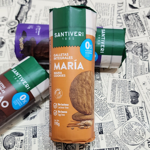 Santiveri無添加糖 全素高纖 全麥馬利餅 190g
