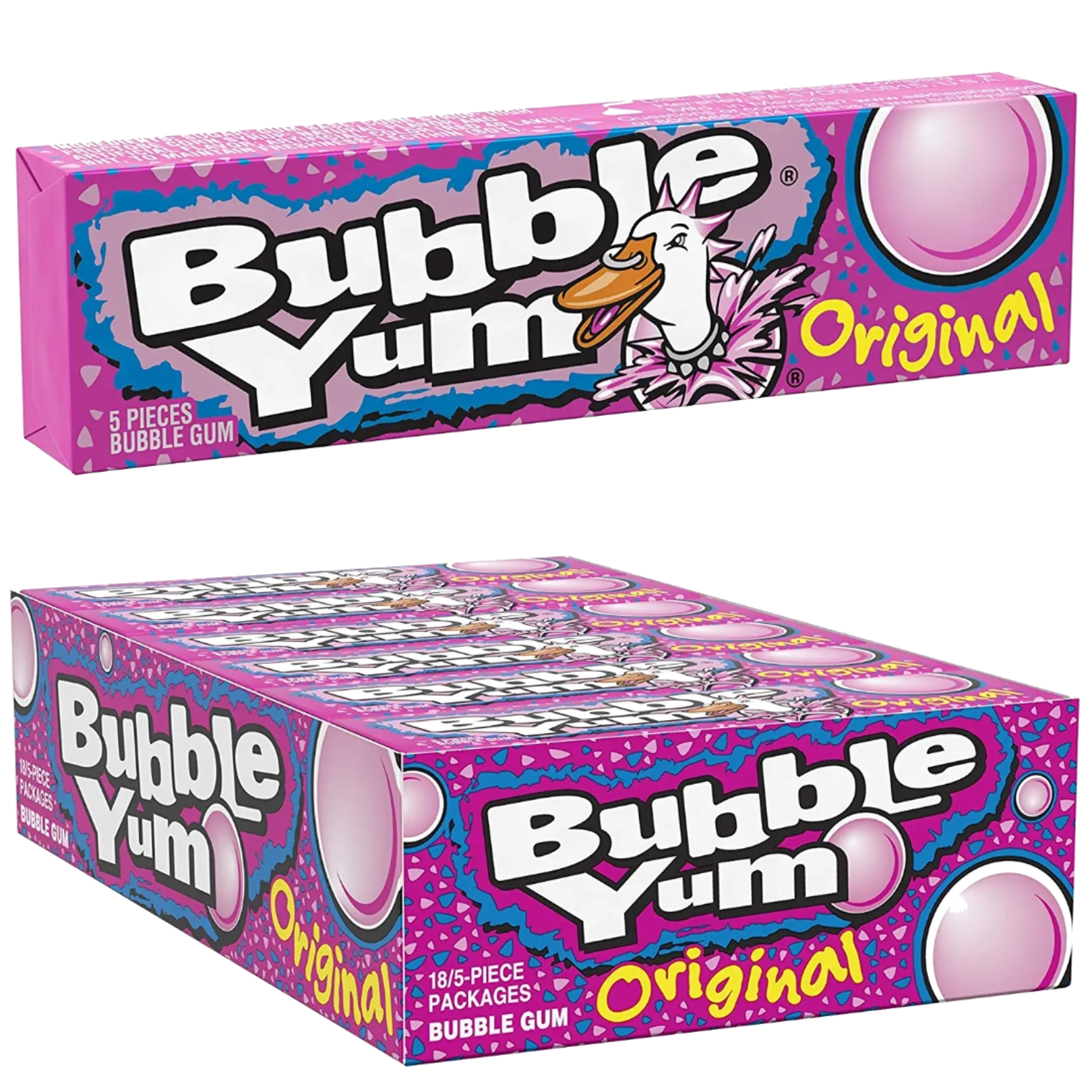 Bubble Yum Original Bubble Gum 包裝 原味泡泡糖