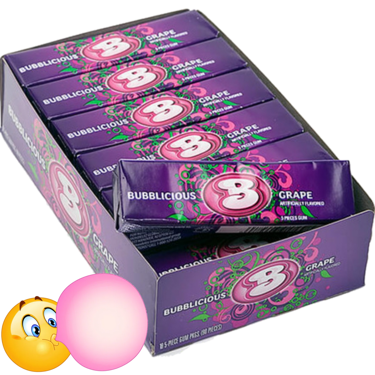Bubblicious Bubble Gum - Grape 提子味吹波糖 – We Love Snacking 是叻進口零食,生活百貨店