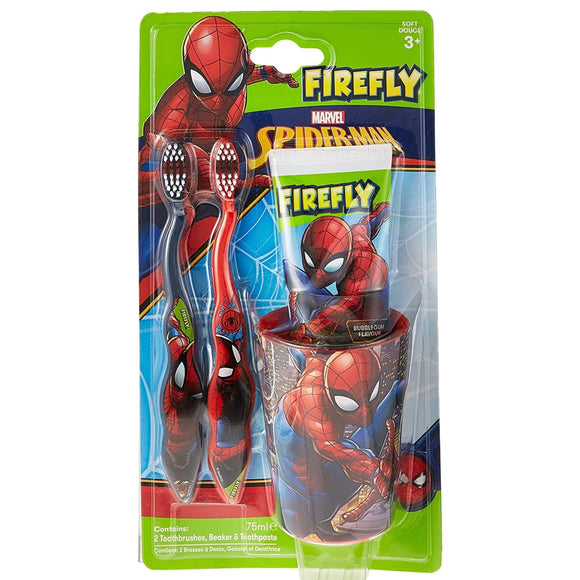 Firefly 蜘蛛俠兒童刷牙洗漱套裝