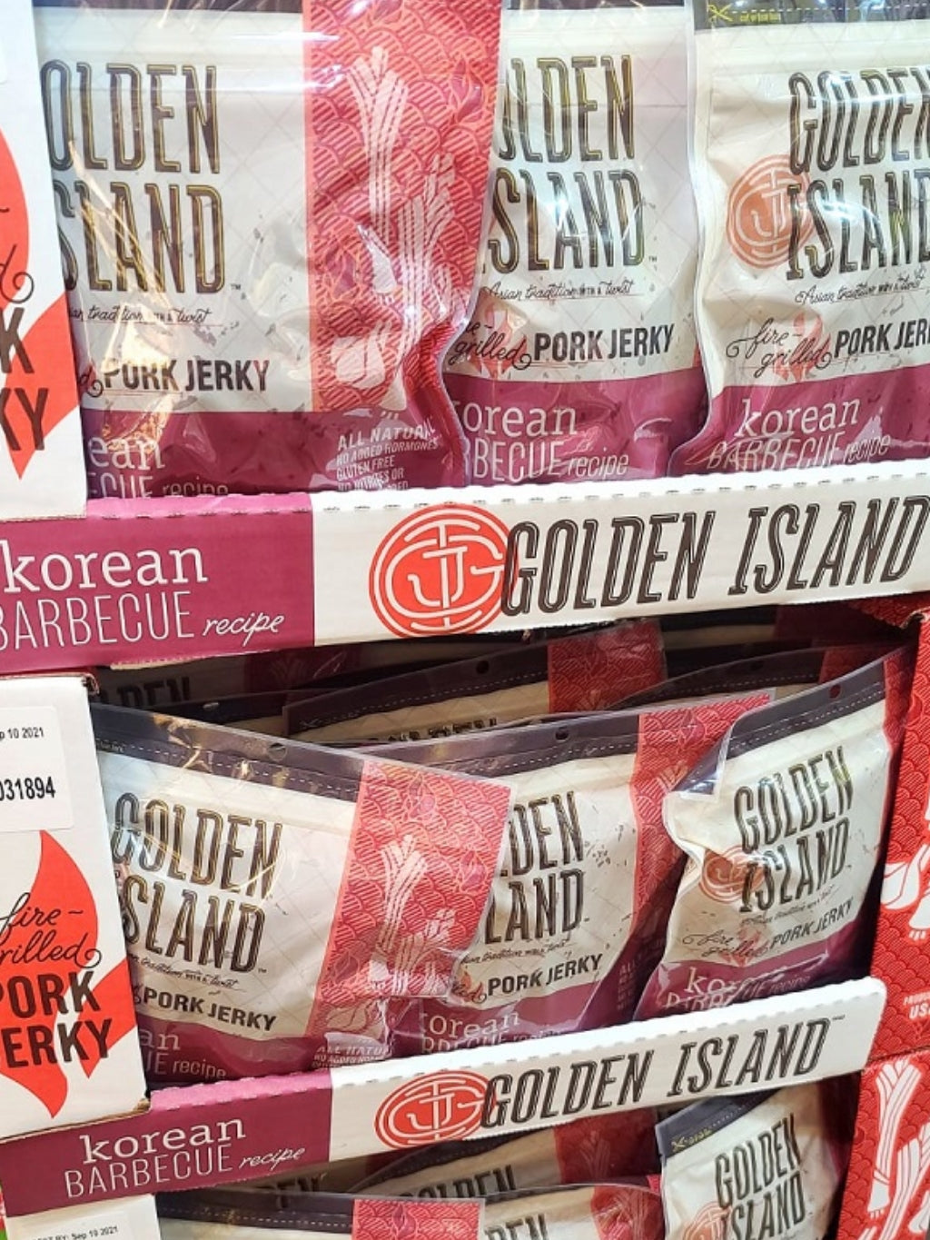 美國Golden Island 豬肉乾(韓式BBQ味)411G