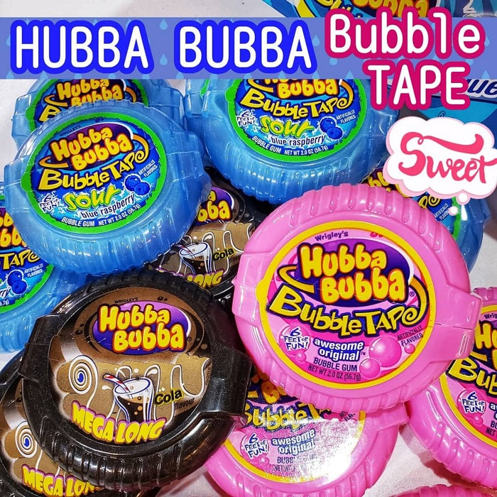 Hubba Bubba Bubble Tape 卷裝泡泡糖設計 雜果原味吹波糖
