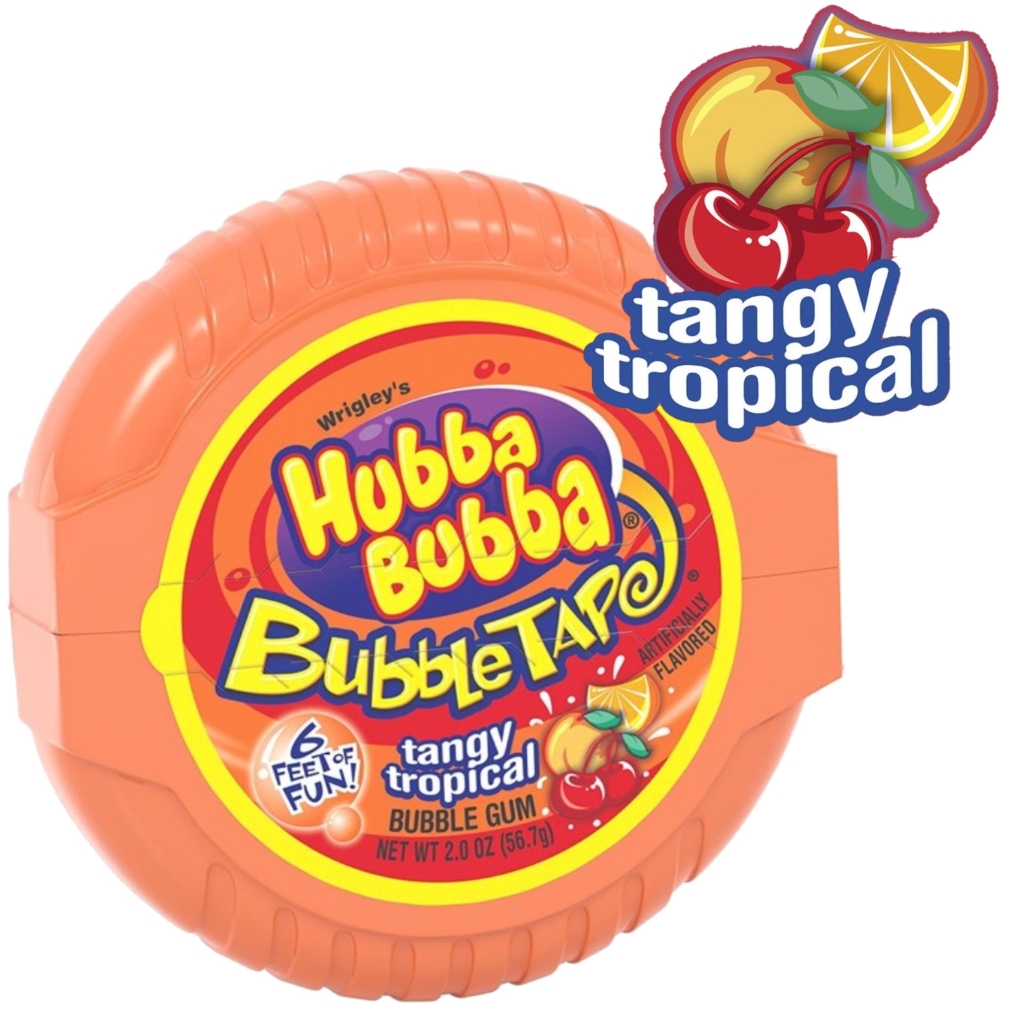 Hubba Bubba Tangy Tropical Bubble Gum 卷裝吹波糖產品細節