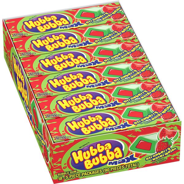 Hubba Bubba 水果味吹波糖 Strawberry Watermelon Bubble Gum 產品細節