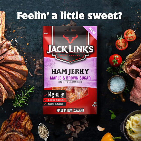紐西蘭Jack Link's 慢煮木煙燻楓糖紅糖豬肉乾45g