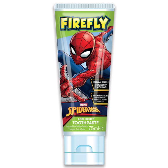 Firefly 蜘蛛俠草莓味含氟防蛀兒童牙膏 75ml