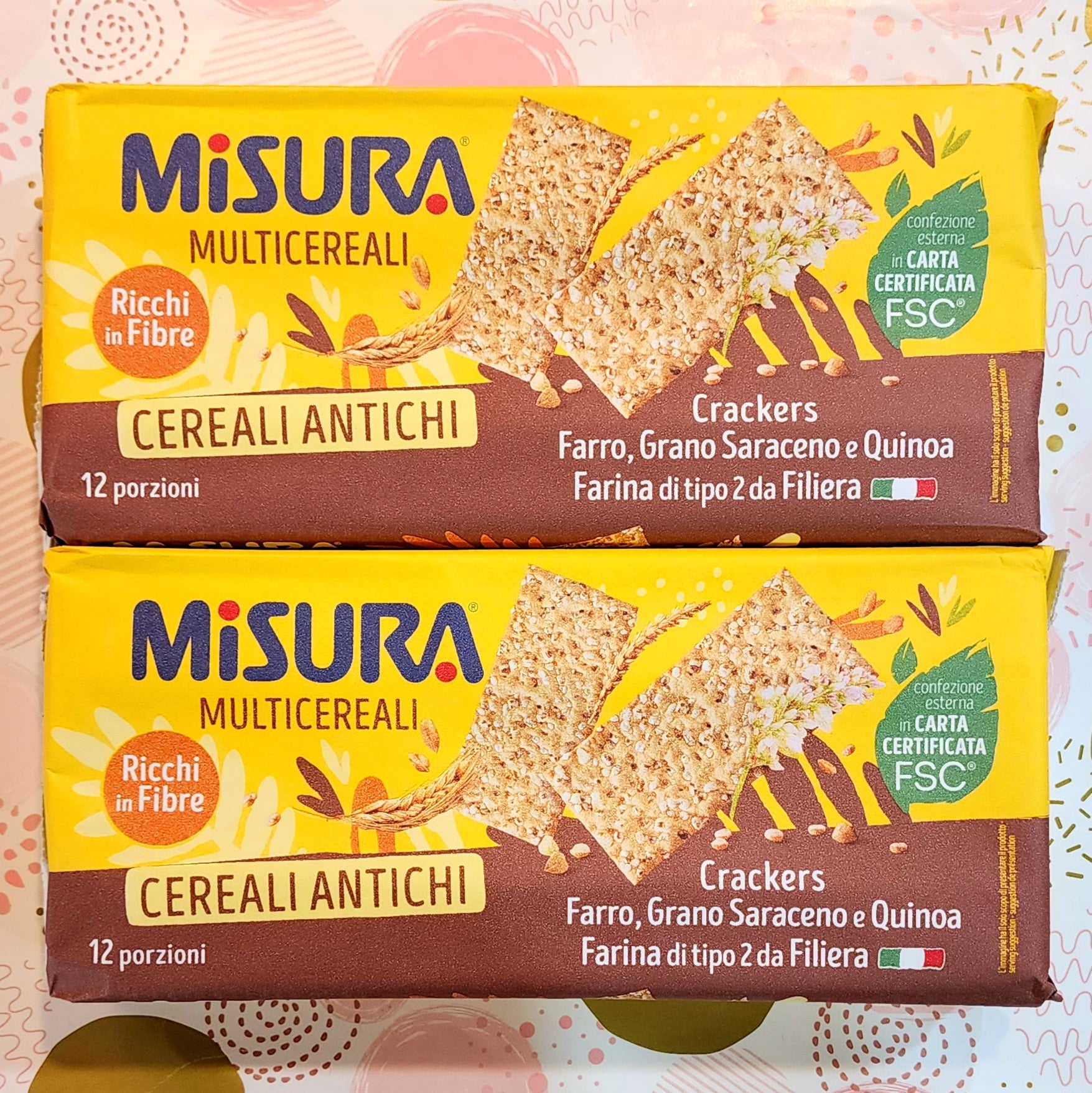 Misura雜糧克力架350g 12包獨立包裝 意大利多穀物脆餅