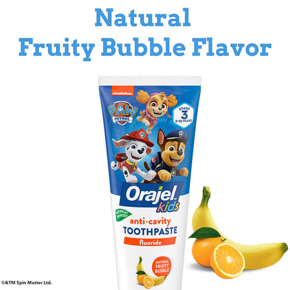 Orajel Paw Patrol 天然水果味含氟防蛀兒童牙膏 119g