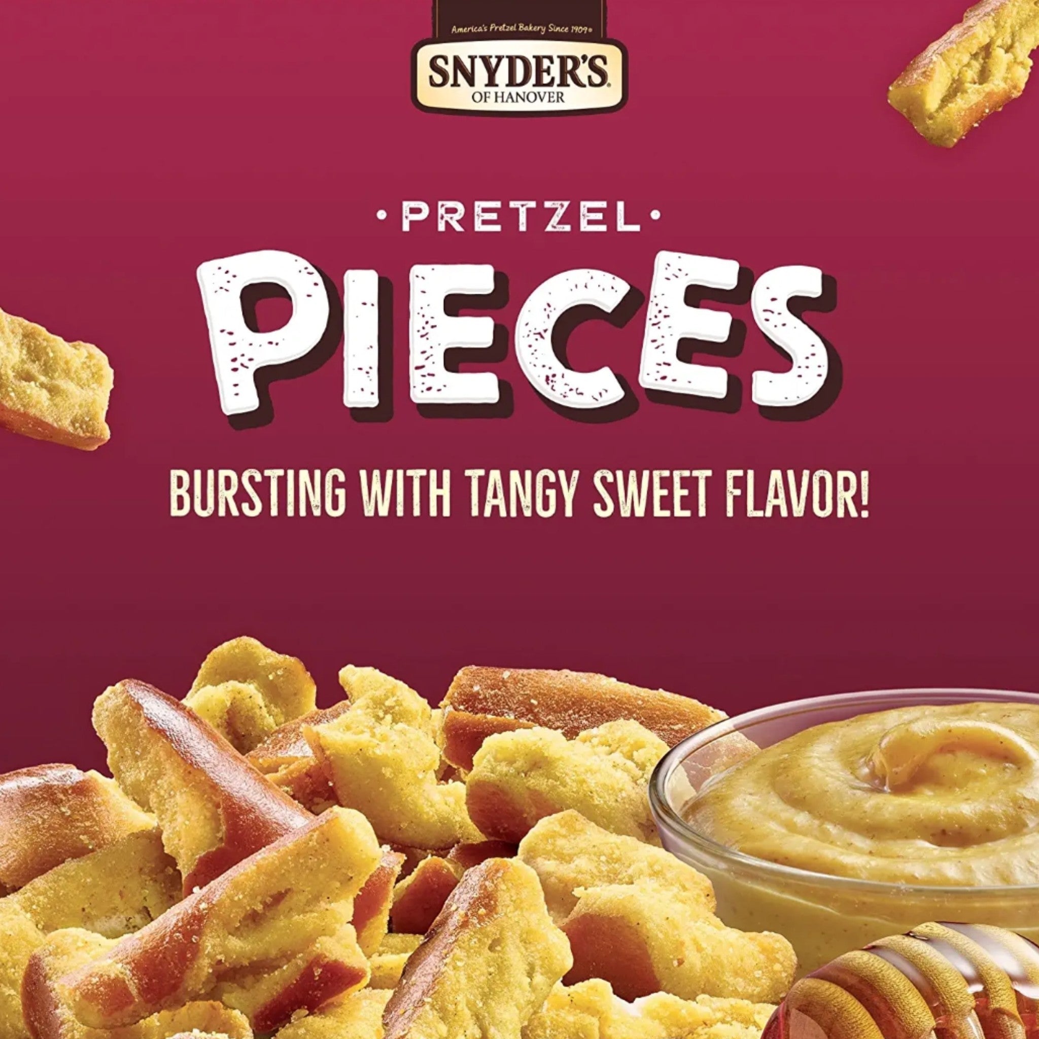 美國Snyder's Pretzel Pieces蜜糖芥末洋蔥味酥片318g