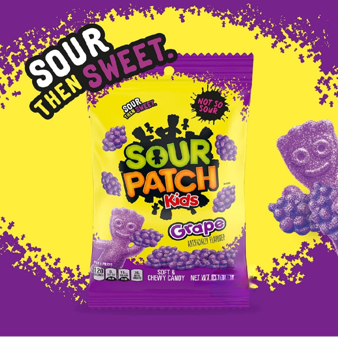 Sour Patch Kids 超酸提子味軟糖 101g