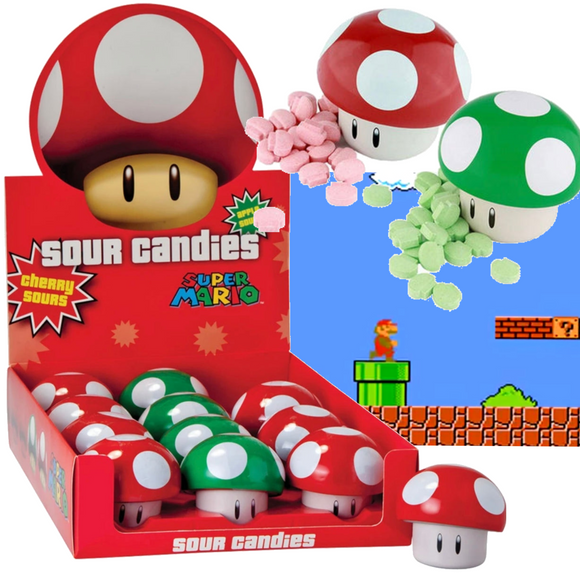 Super Mario Tin Candy - Mushroom Sour Candy
