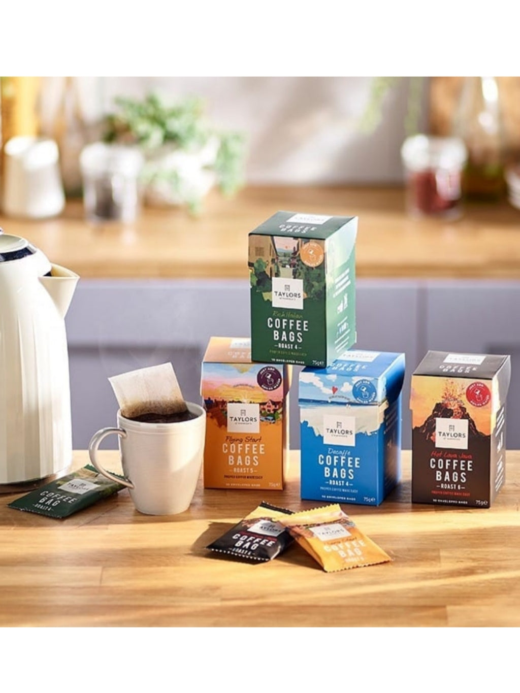 Taylors of Harrogate 浸泡式黑朱古力及榛子香味阿拉比卡咖啡包 (10包獨立包裝)