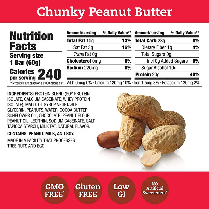 Think! High Protein Bar (Chunky Peanut Butter) 5 Bars