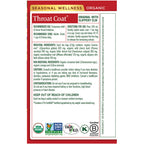 Traditional Medicinals 有機,無咖啡因,草本精華花果茶- 舒緩喉嚨不適 (16包獨立裝)