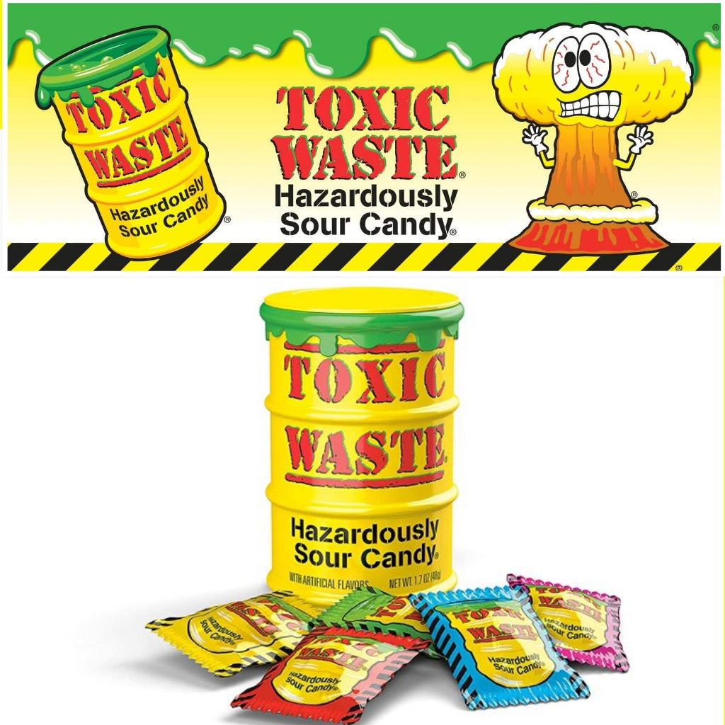 Toxic Waste 黃色桶裝超酸糖 美國進口酸味糖果