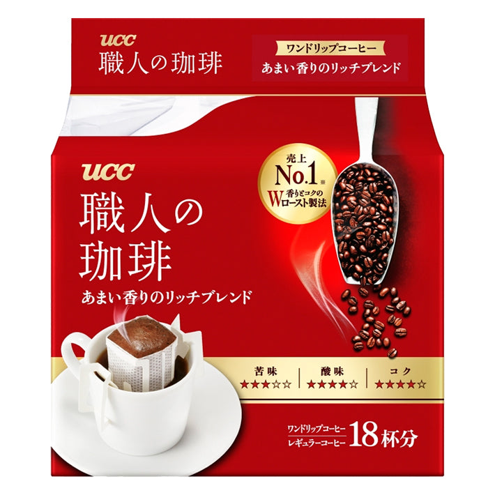 日本 UCC職人 滴漏式掛耳咖啡包 (醇香摩卡) 18杯