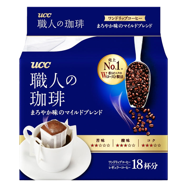 日本 UCC職人 滴漏式掛耳咖啡包 (溫醇滋味) 18杯份