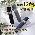 超輕120g UV零透光防反摺疊晴雨傘,不沾水布