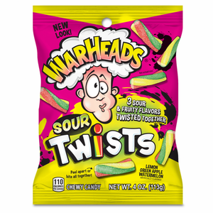 Warheads Sour Twists Candy 超酸扭條糖 113g