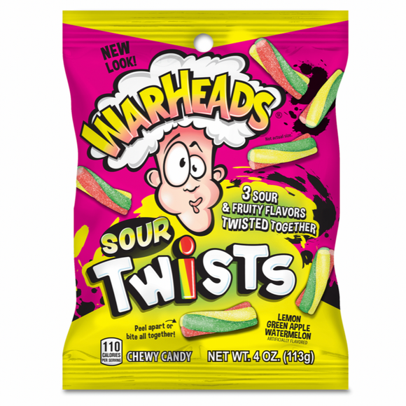 Warheads Sour Twists Candy 超酸扭條糖 113g