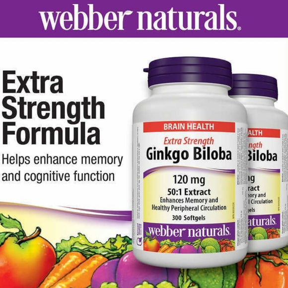 Webber Naturals 護腦銀杏精華 (300粒裝)